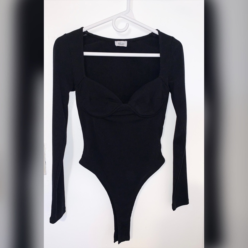 Black Long Sleeved Bodysuit
